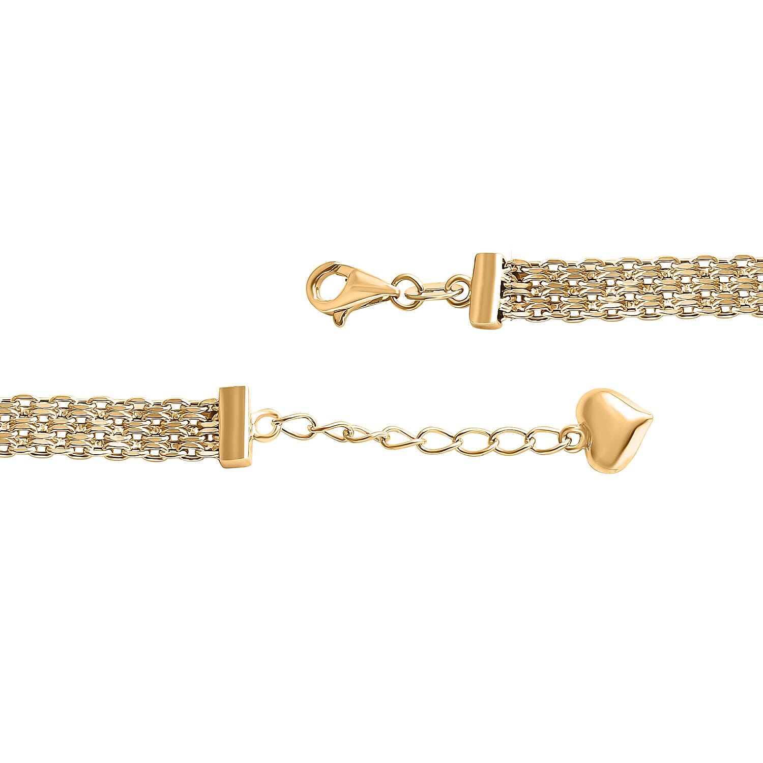Limited Edition - 9K Yellow Gold Bismark Link Bracelet (Size 7-1 Inch Ext.), Gold Wt. 3.35 Gms.