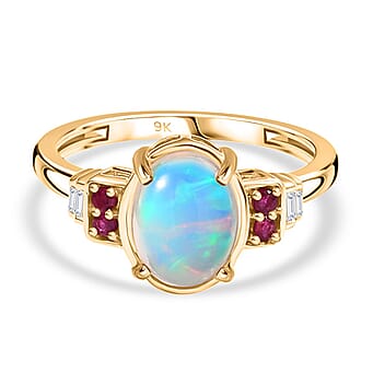 https://tjcuk.sirv.com/Products/78/6/7862850/9K-Yellow-Gold-Ethiopian-Opal-African-Ruby-White-Diamond-Ring-1-40-Ct_7862850.jpg?w=342&h=342
