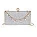 Leatherette Clutch Bag with Necklace & Bracelet (Size 22x12x4 cm) - Black