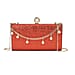 Leatherette Clutch Bag with Necklace & Bracelet (Size 22x12x4 cm) - Black
