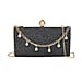 Leatherette Clutch Bag with Necklace & Bracelet (Size 22x12x4 cm) - Black