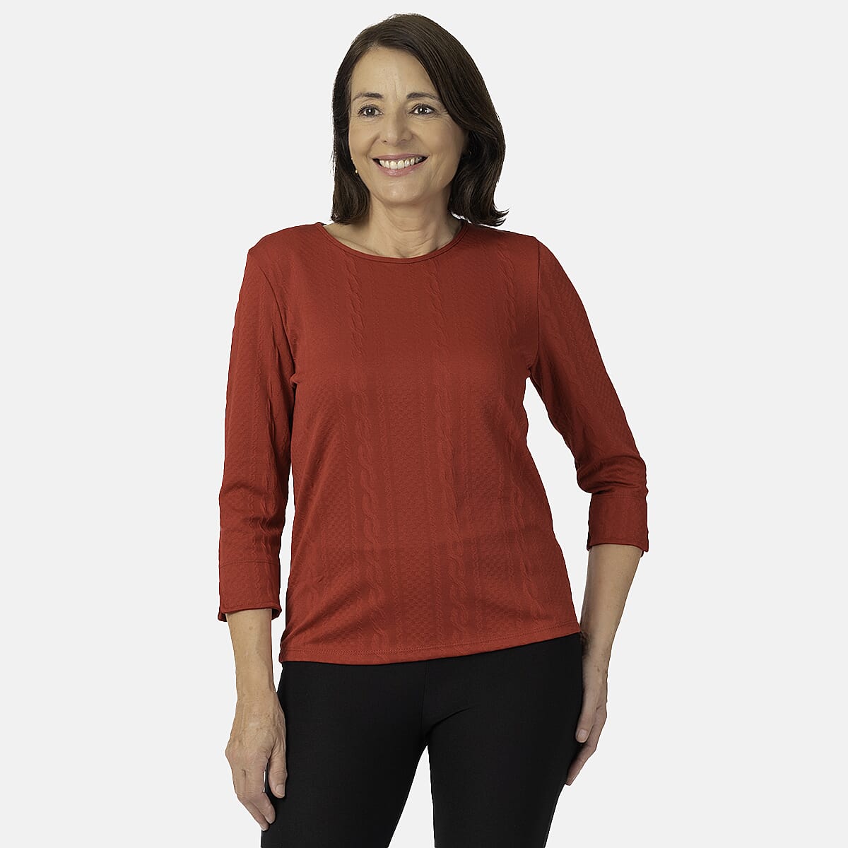 Pure And Natural Auburn Top (Size 12-14) - Red