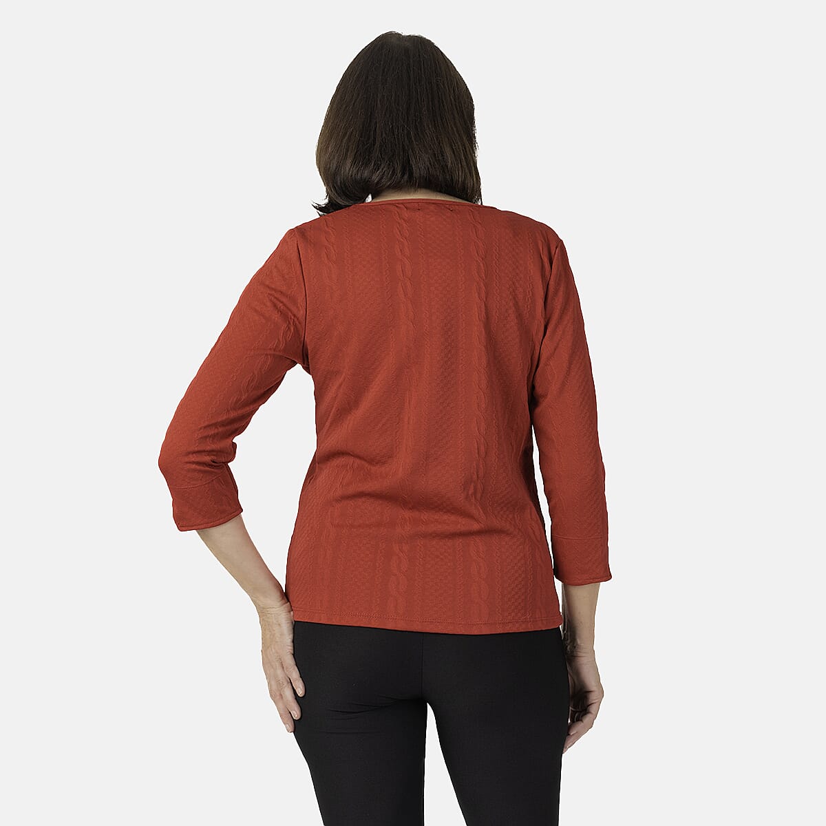 Pure And Natural Auburn Top (Size 12-14) - Red