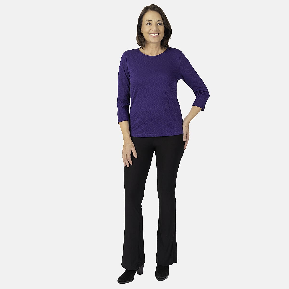 Pure And Natural Auburn Top (Size 12-14) - Purple