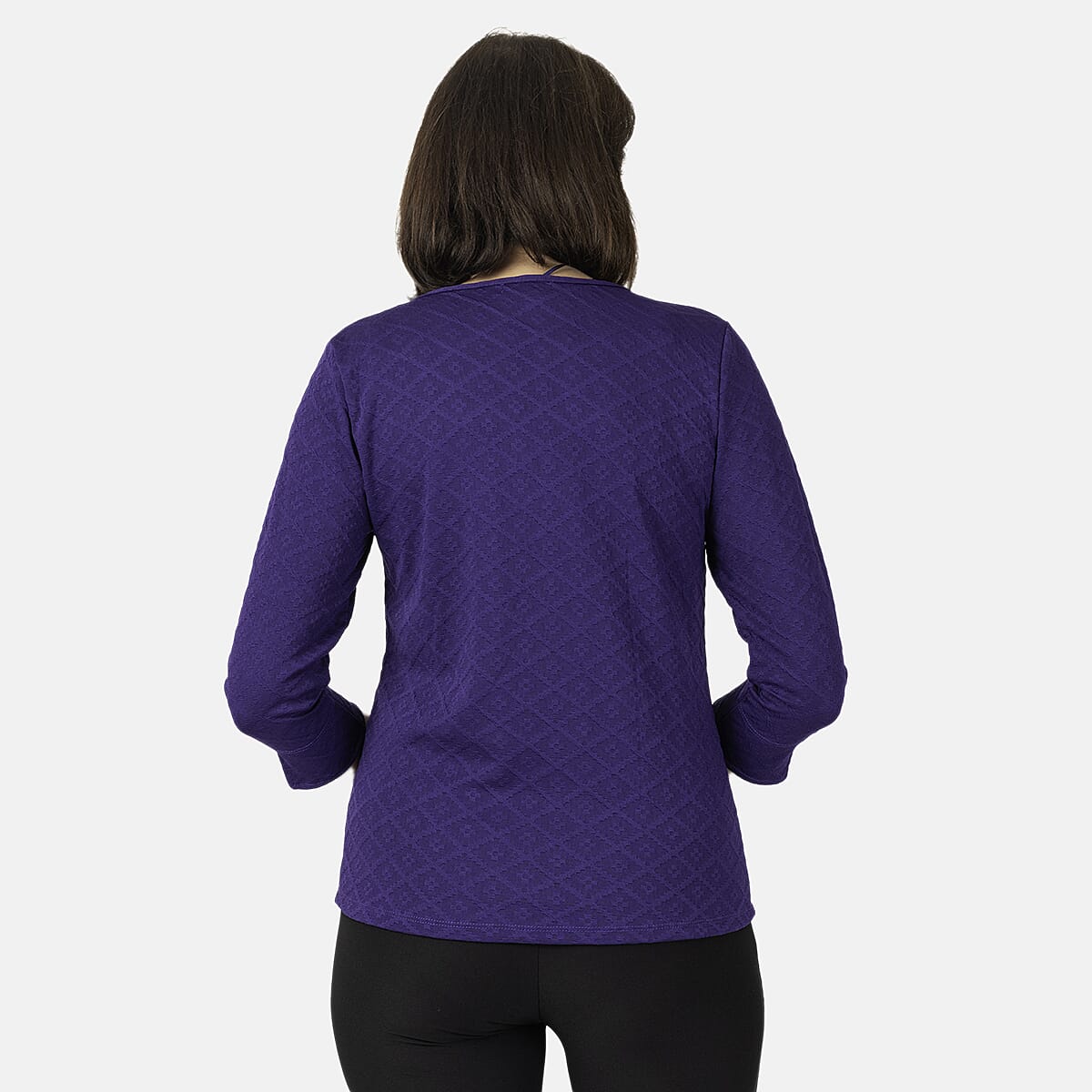 Pure And Natural Auburn Top (Size 12-14) - Purple