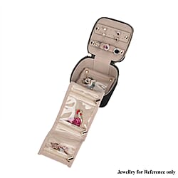 Velvet Jewellery Organiser (Size 12x12x7 cm) - Navy