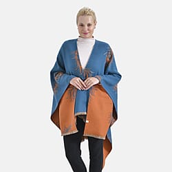 Closeout Deal Peacock Feather Pattern Super Soft Shawl