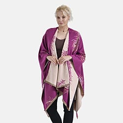 Closeout Deal Peacock Feather Pattern Super Soft Shawl