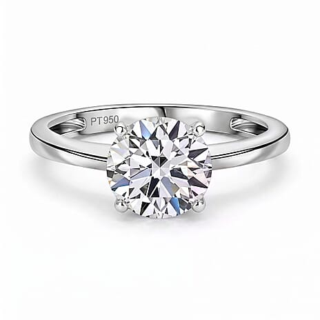 Luxuriant 950 Platinum SGL Certified Lab Grown Diamond (SI-GH) Ring 1.50 Ct.
