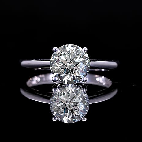 Luxuriant Diamond 950 Platinum SGL Certified Lab Grown Diamond (SI-G-H) Ring 1.50 Ct.