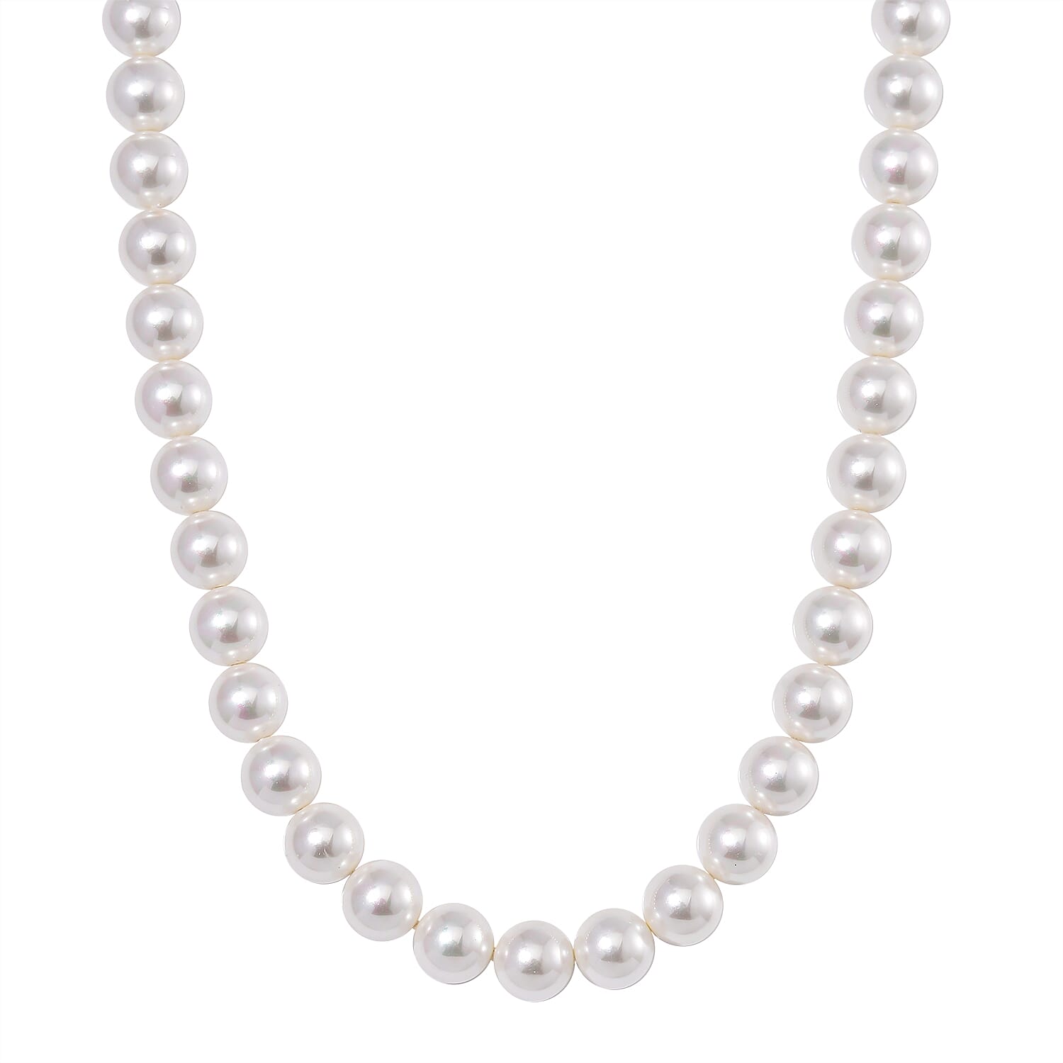 White Shell Pearl Necklace (Size - 20)