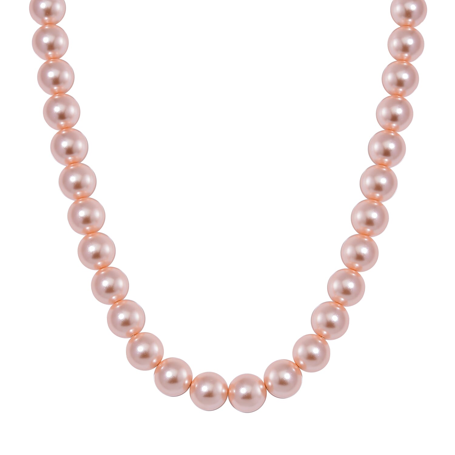 Pink Shell Pearl Necklace (Size - 20)
