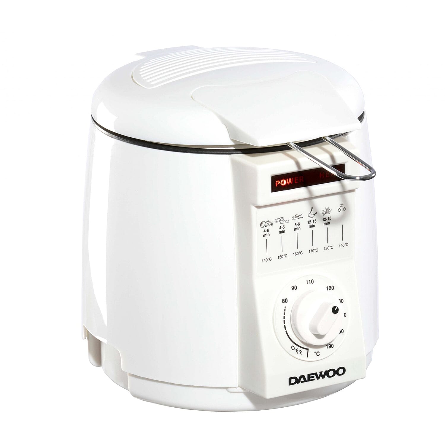 1L Mini Compact Deep Fat Fryer (840W) - White