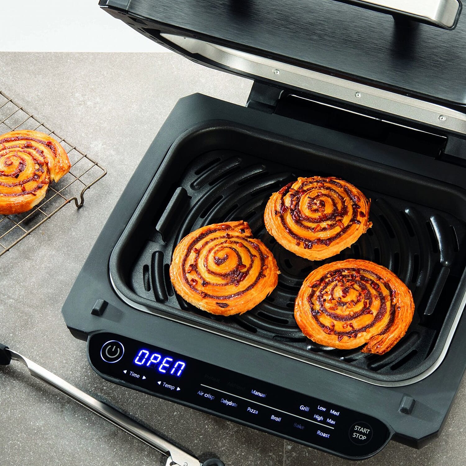 8 in 1 Multi Functional Health Grill and Air Fryer (1700W) - Black