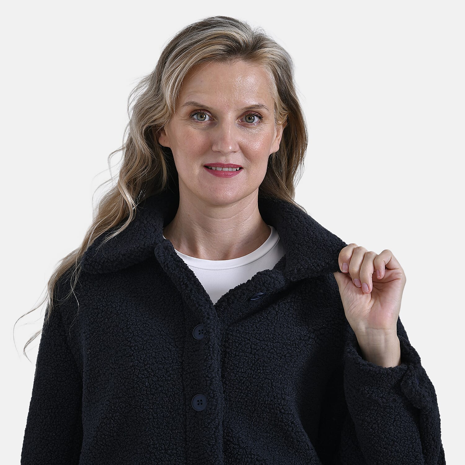 La Marey Ladies Fleece Button-Up Jacket