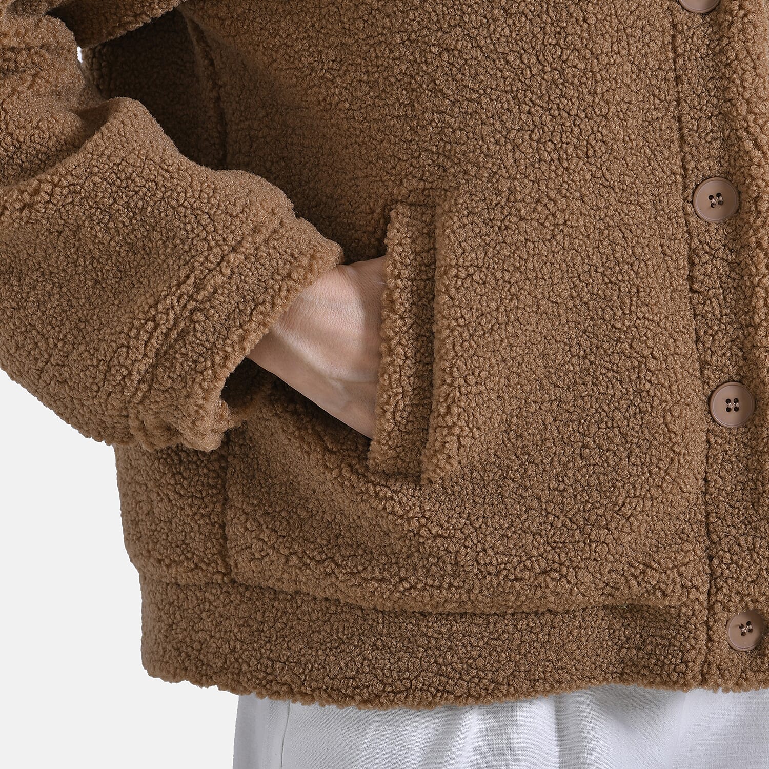 La Marey Ladies Fleece Button-Up Jacket