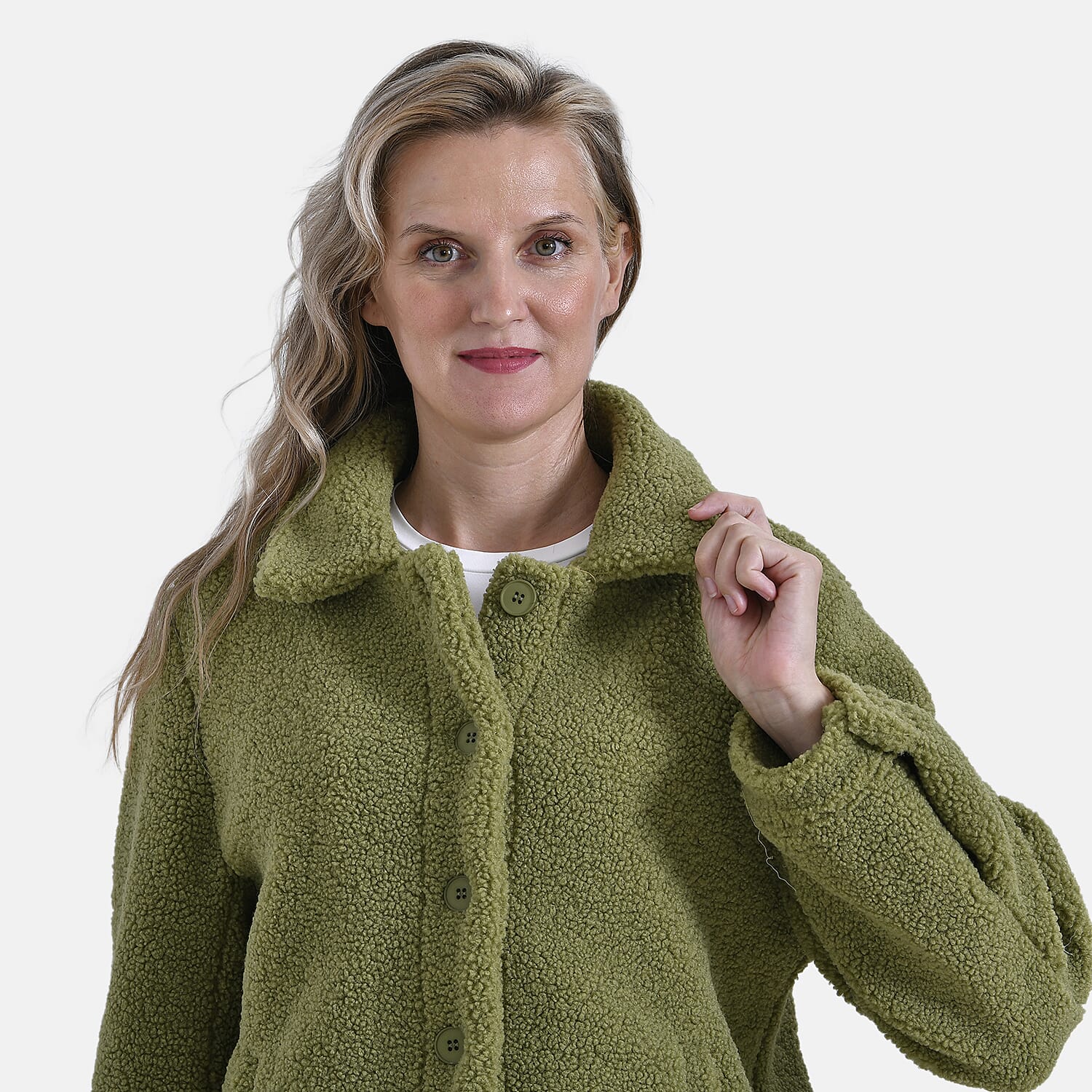 La Marey Ladies Fleece Button-Up Jacket