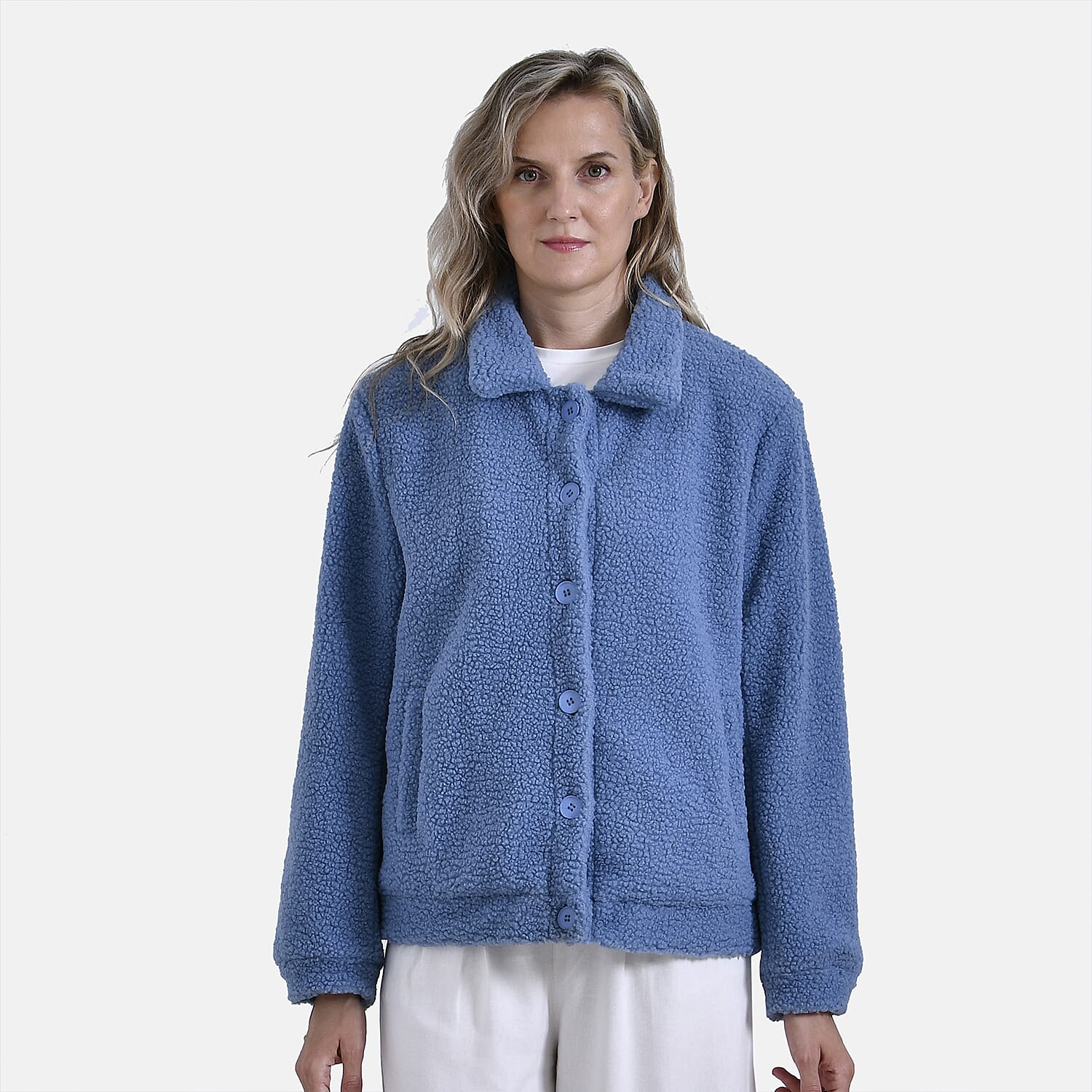 La Marey Ladies Fleece Button Up Jacket