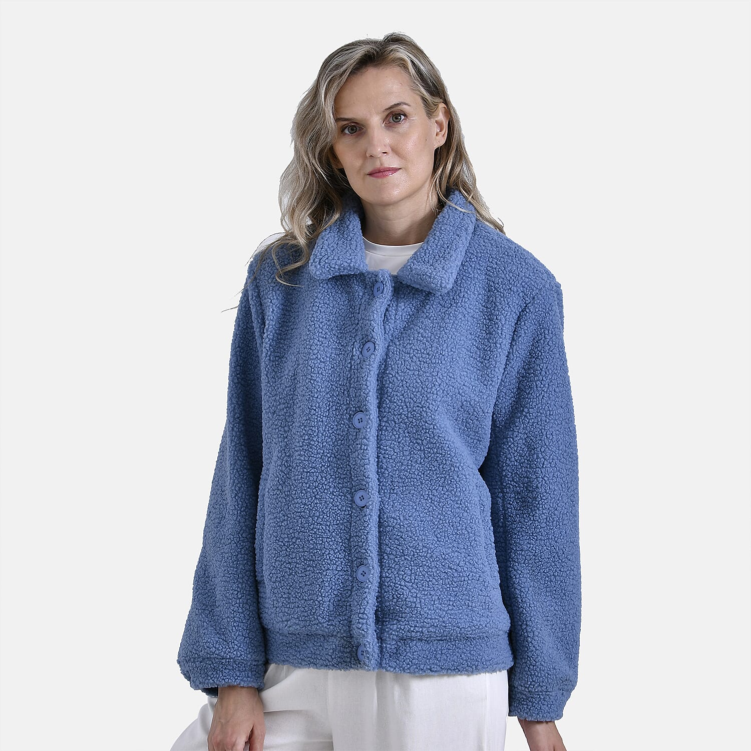 La Marey Ladies Fleece Button Up Jacket