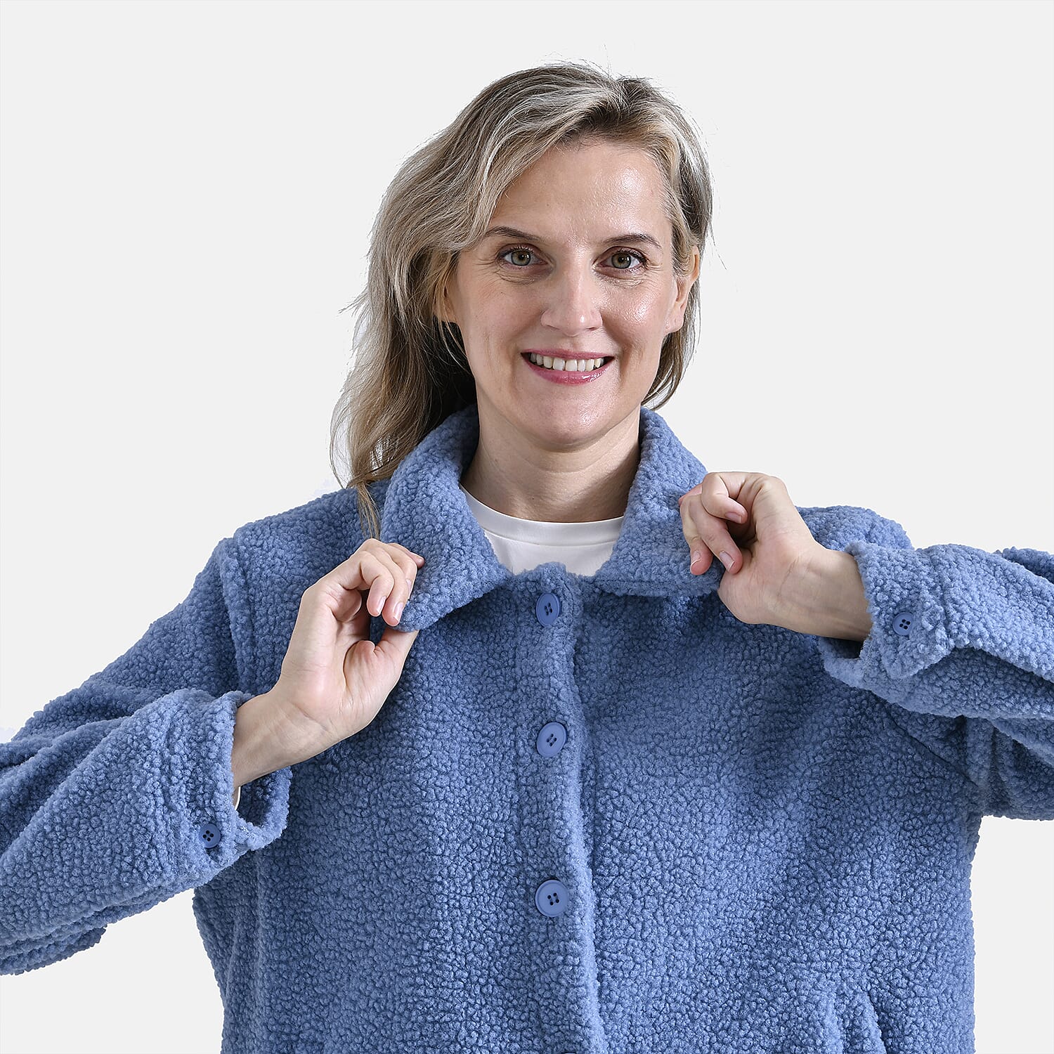 La Marey Ladies Fleece Button Up Jacket