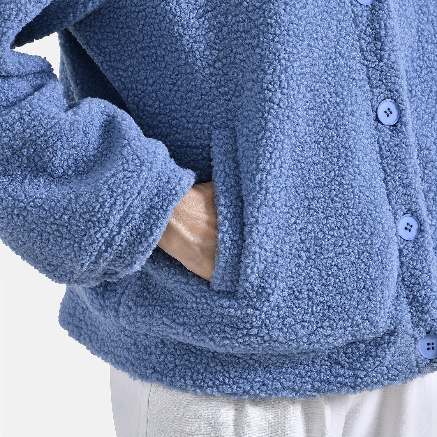 La Marey Ladies Fleece Button Up Jacket