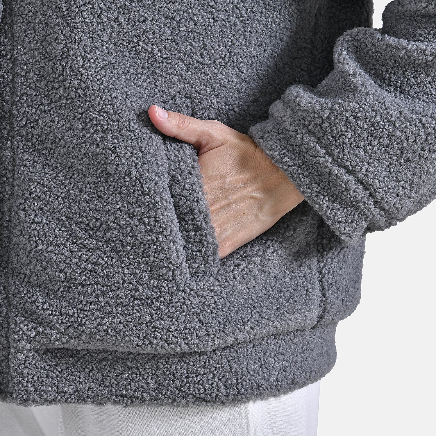 La Marey Ladies Fleece Button Up Jacket