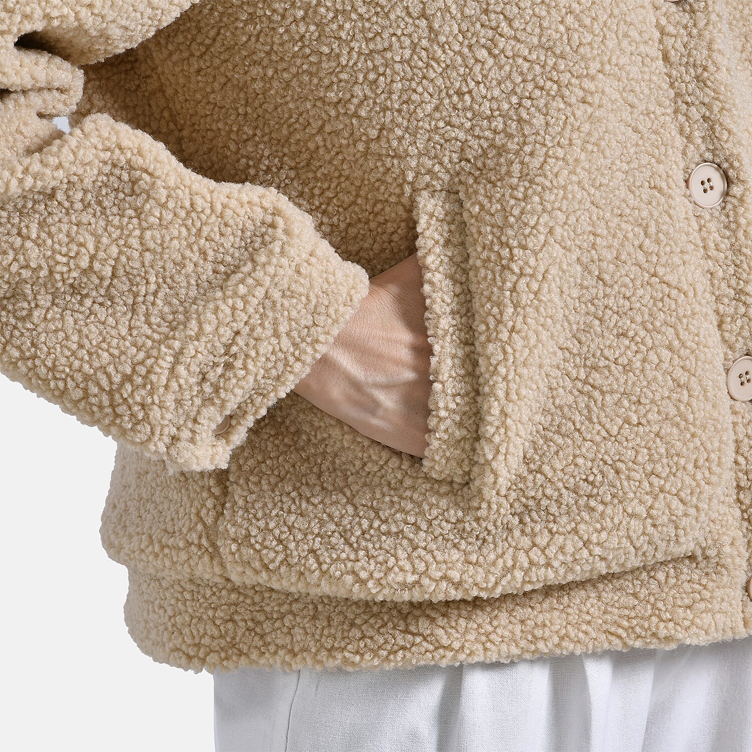 La Marey Ladies Fleece Button Up Jacket