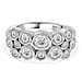 Moissanite Bubble Ring in Sterling Silver