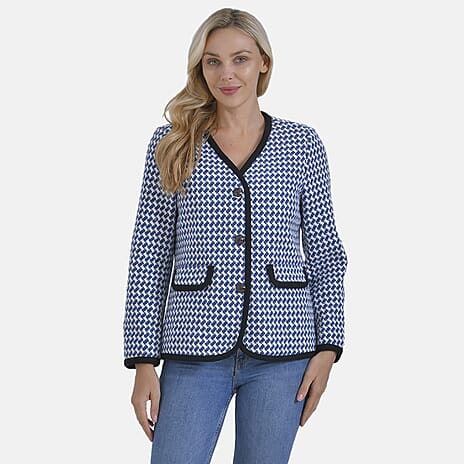 La Marey Couture Femme Vintage Blazer (Size 20) - Blue