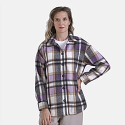 La Marey Check Fleece Shacket