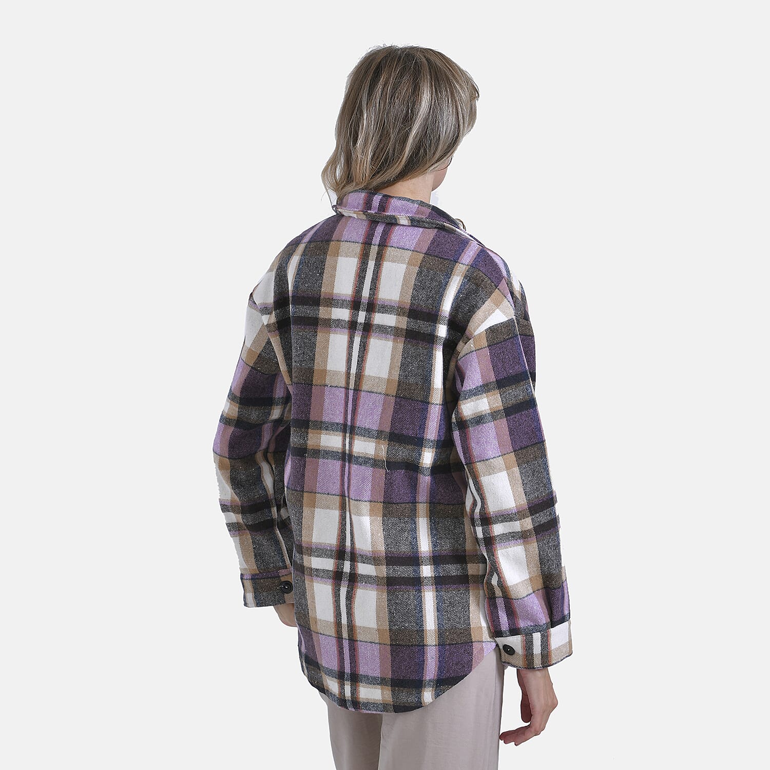 La Marey Check Fleece Shacket