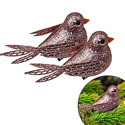 Christmas Decoration Specials- 2 Piece Glitter Brids