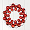 Bauble Wreath in Red and White with 34 cm