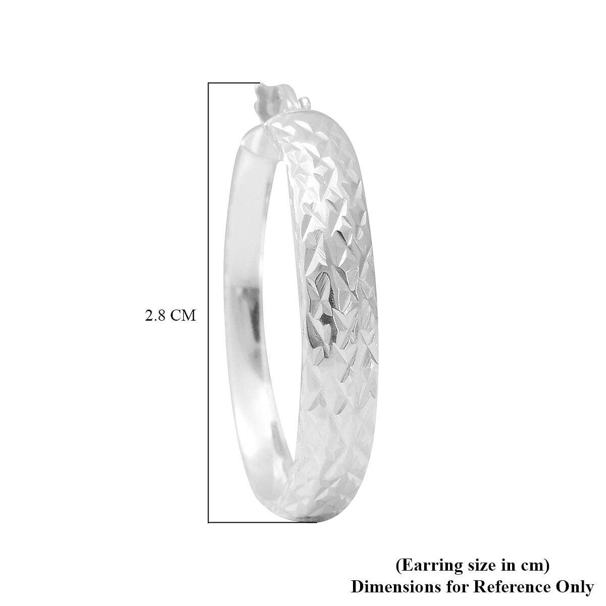 Vicenza Close Out Deal- Sterling Silver Hoop Earrings (with Clasp)