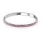 Pink Crystal Hinged Bangle (Size 7.25)