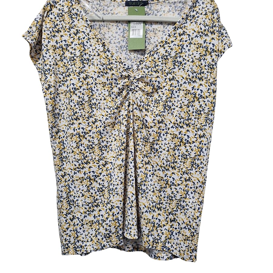 Sugar Crisp Floral Woven Top