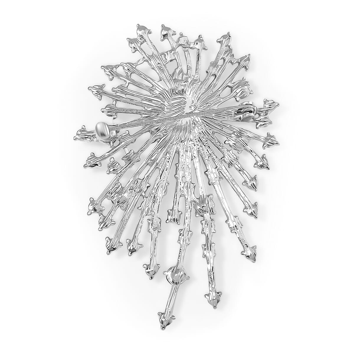 White Crystal ,Purple Crystal  Brooch