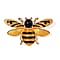 Designer Inspired- Bee Brooch - Brown