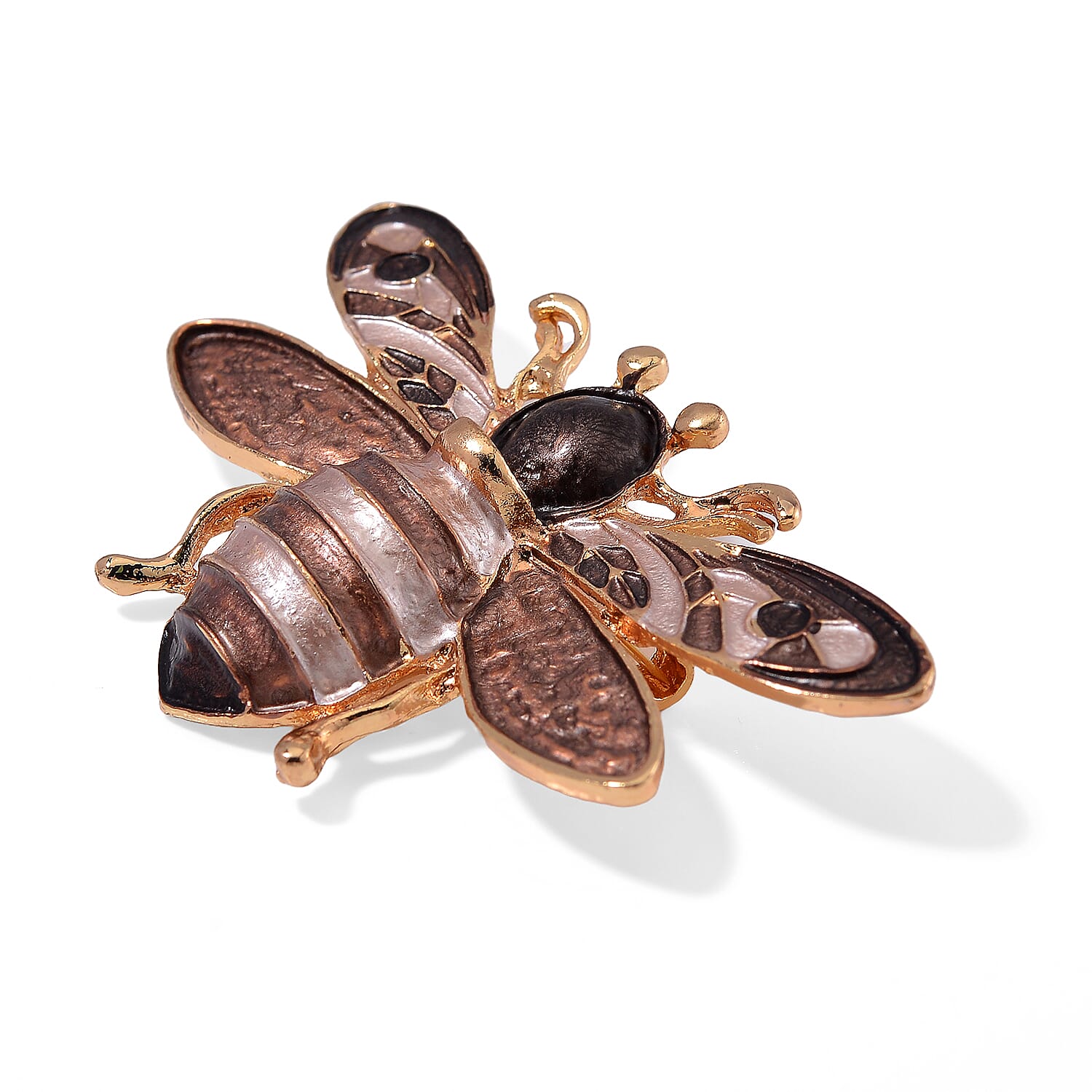 Designer Inspired- Bee Brooch - Brown