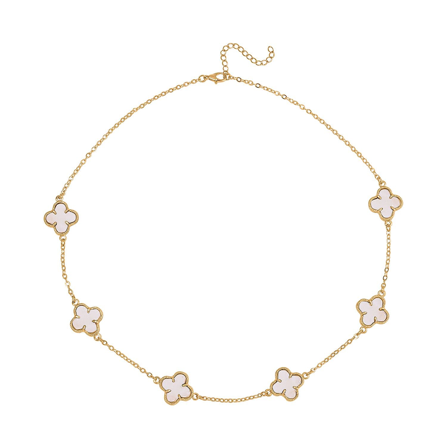 Designer Inspired Closeout- Shell Pearl Necklace ( Size 20) with Extender