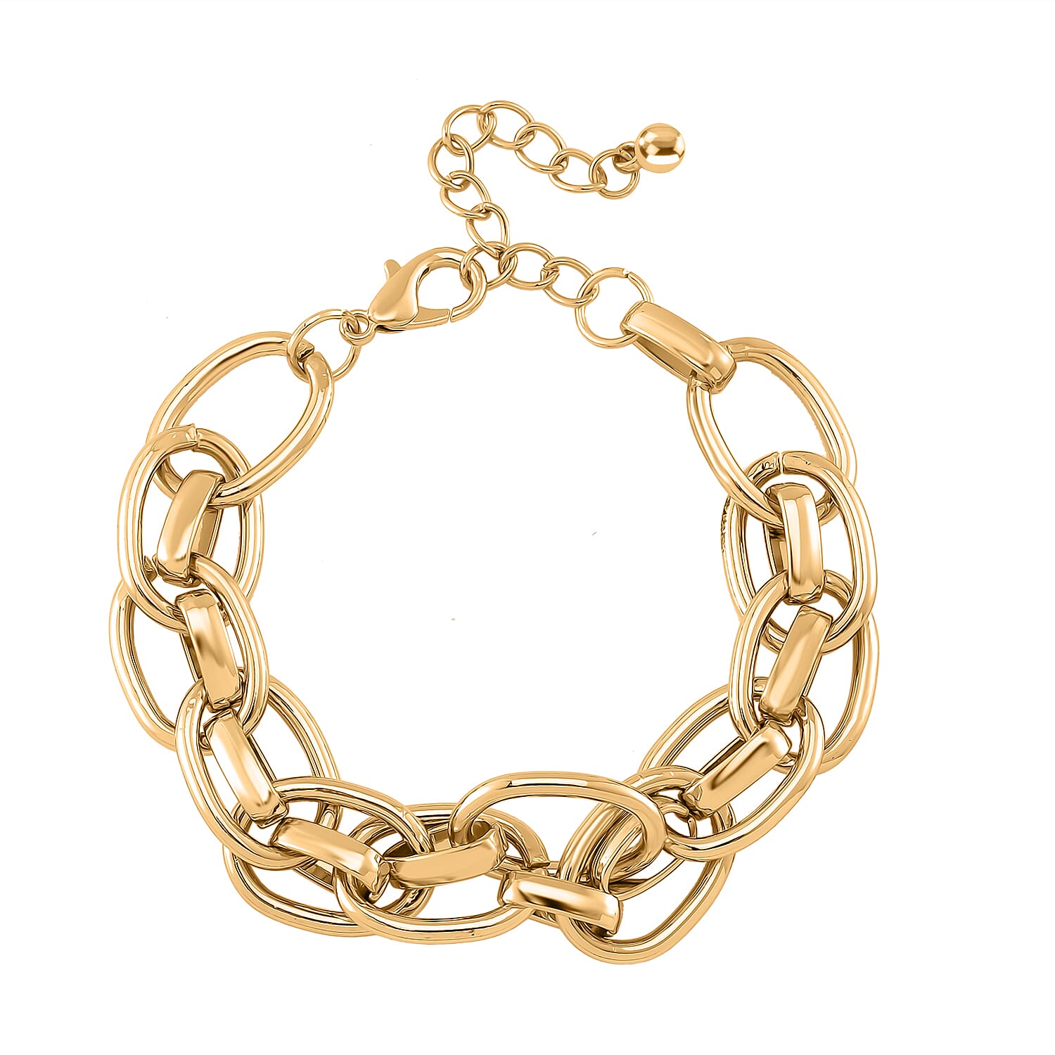 Designer Inspired - Infinity Bracelet With Lobster Clasp (Size - 7.5)