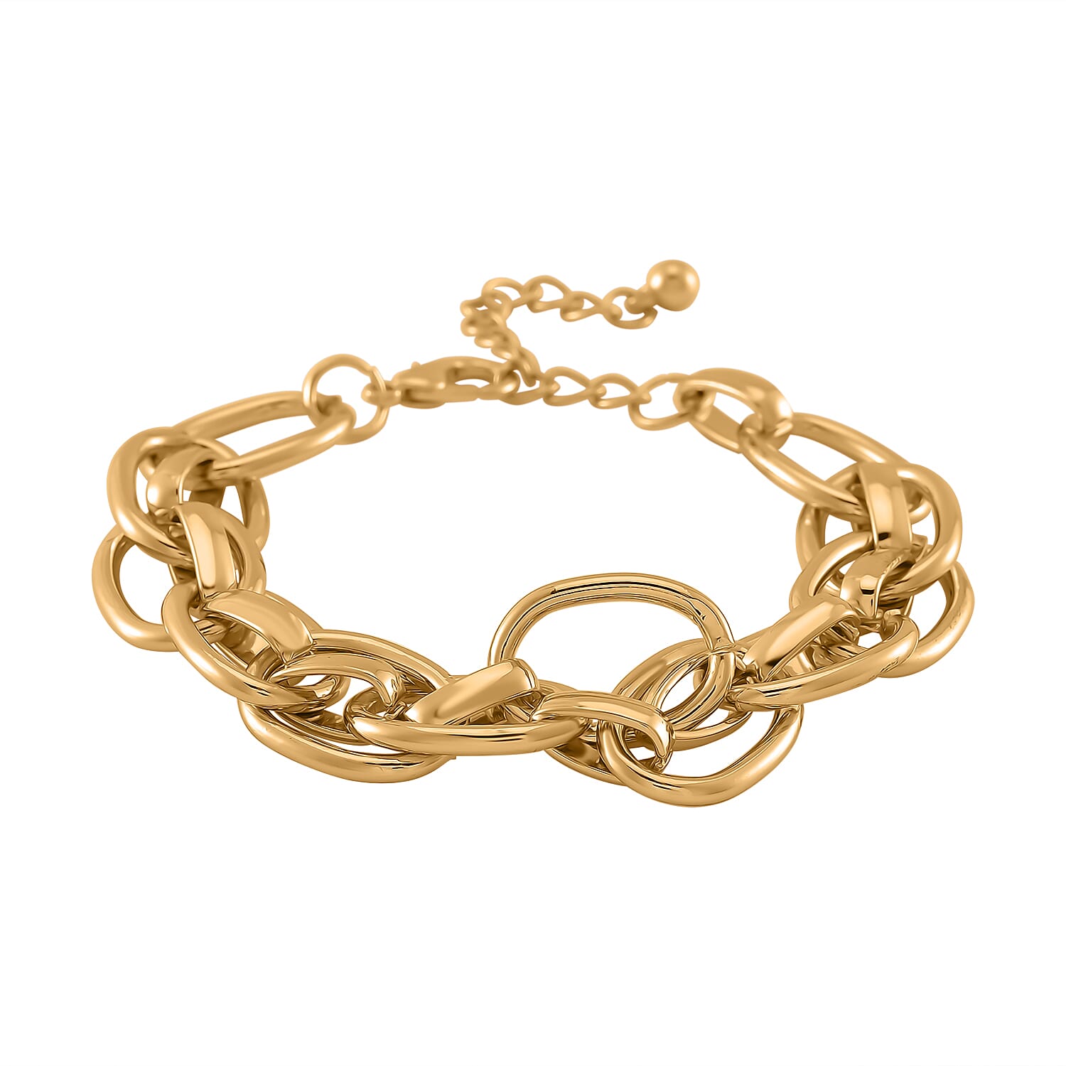 Designer Inspired - Infinity Bracelet With Lobster Clasp (Size - 7.5)