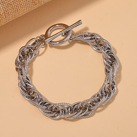 Prince of Wales Bracelet With T Bar Clasp  (Size - 8)