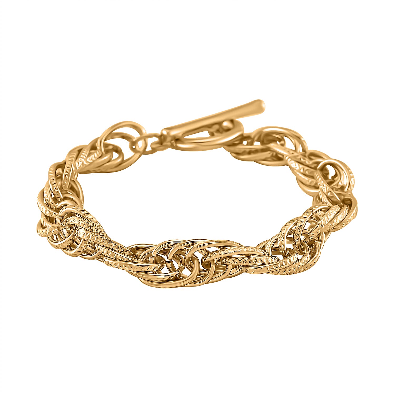 Prince of Wales  Bracelet With T Bar Clasp (Size - 8)