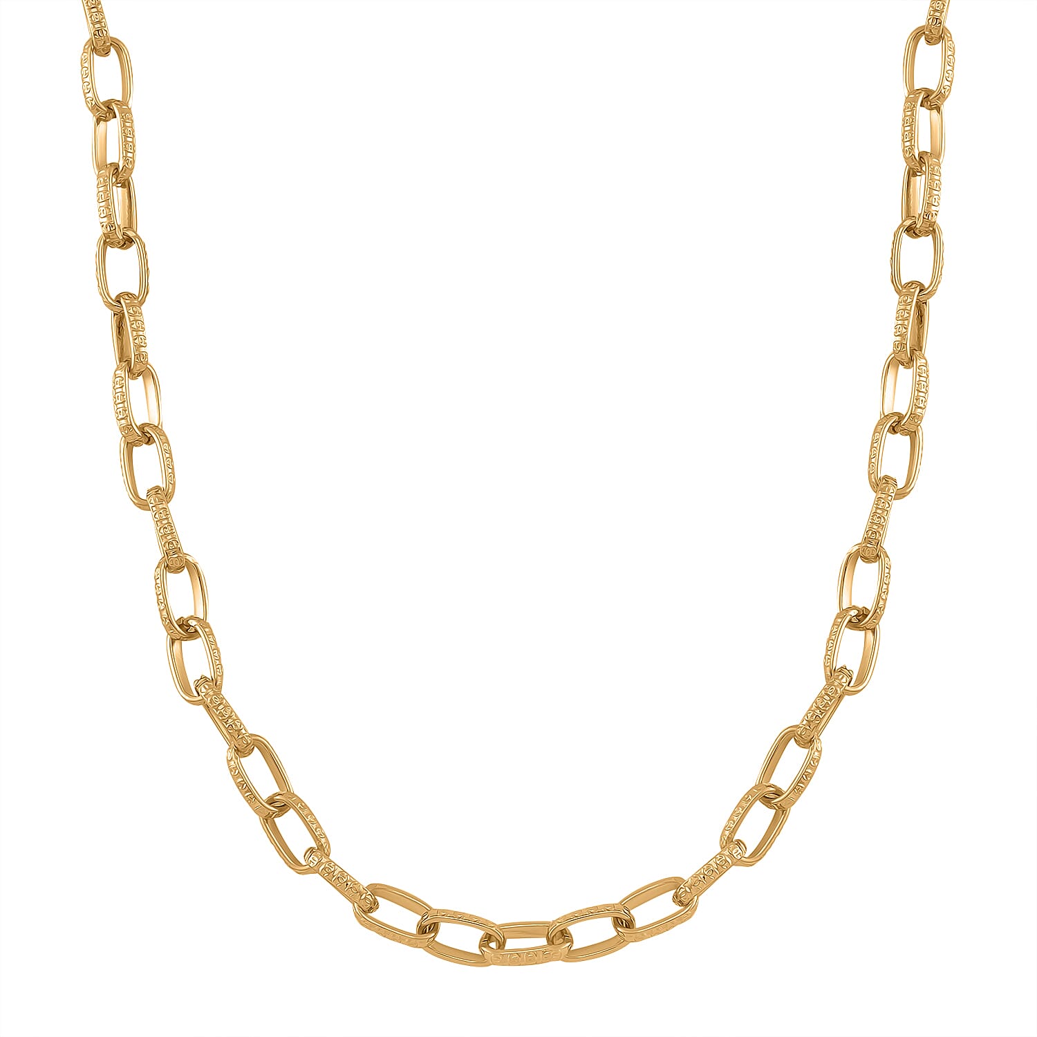 One time Close Out- Broad Paperclip Necklace With Lobster Clasp  (Size - 20-2)