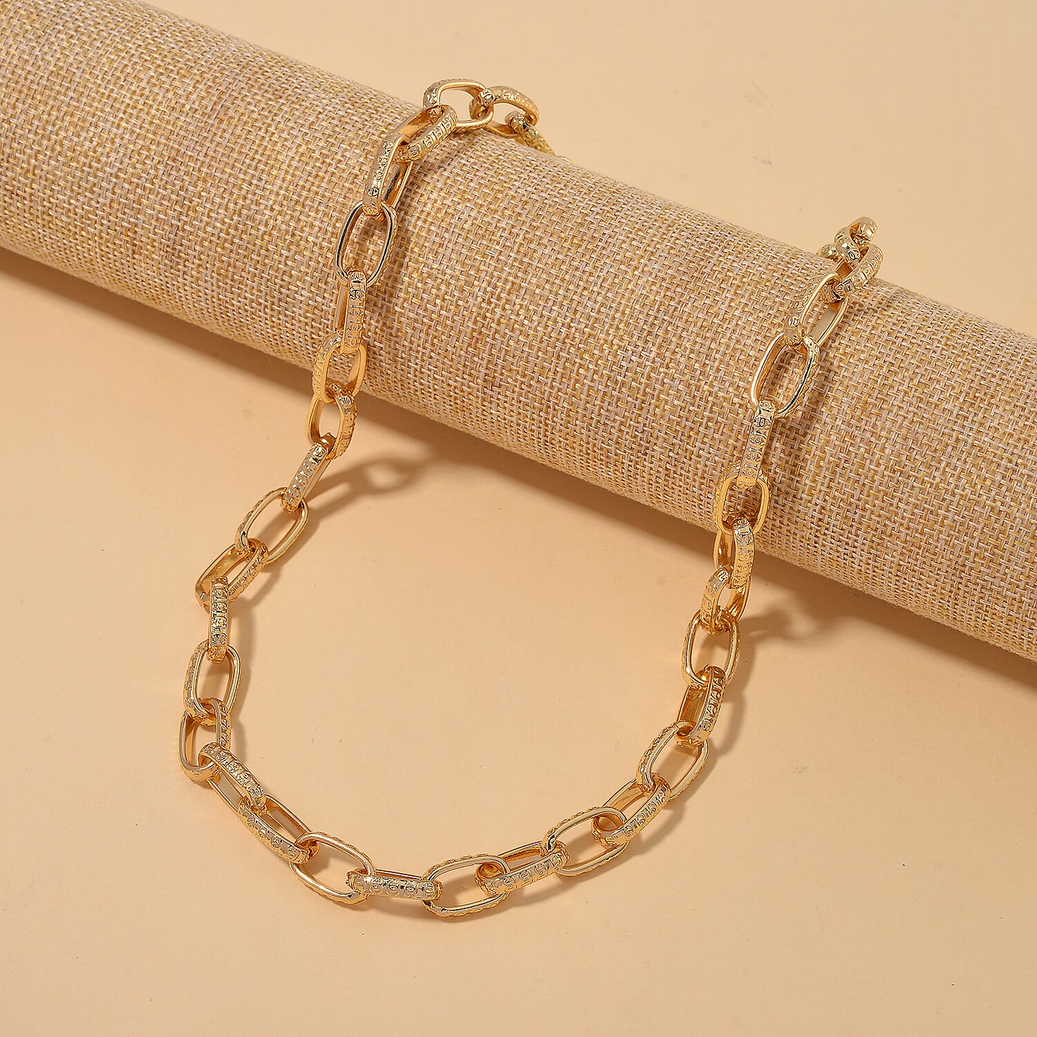 One time Close Out- Broad Paperclip Necklace With Lobster Clasp  (Size - 20-2)