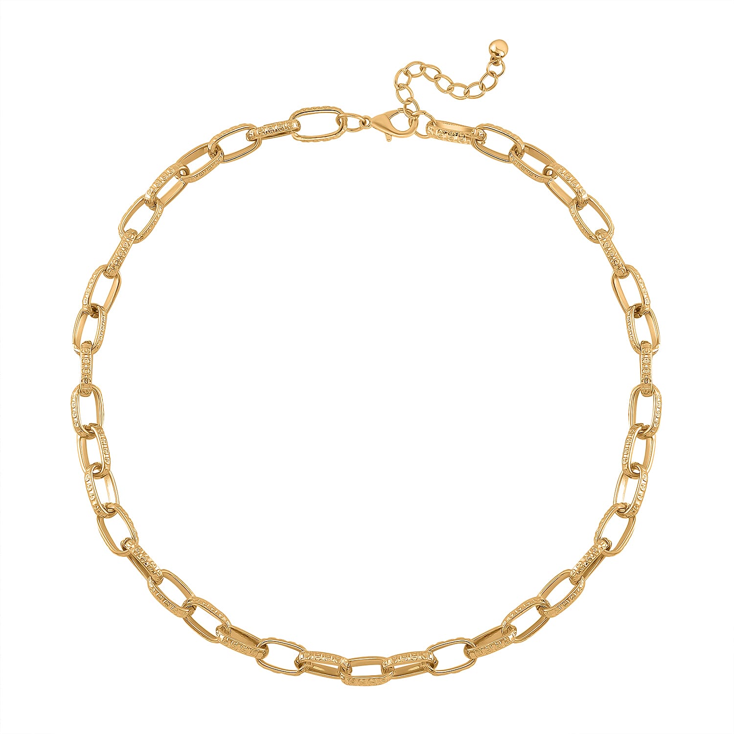 One time Close Out- Broad Paperclip Necklace With Lobster Clasp  (Size - 20-2)