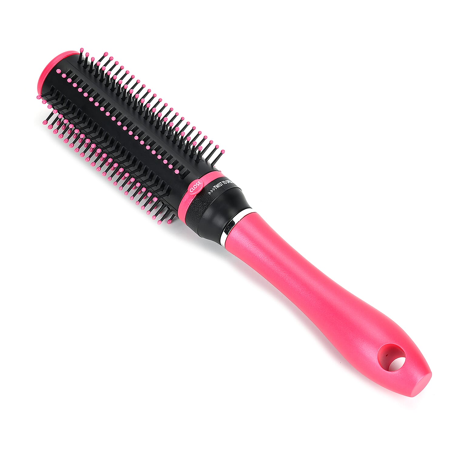 NEOMI Portable Storage Hair Comb with Retractable Bristle Technology - Pink