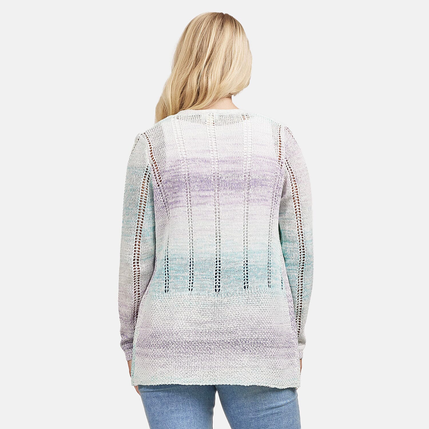 Mudflower Acrylic Cardigan (Size 1x1 cm) - Lilac