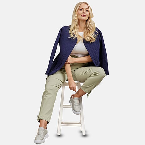 Mudflower Polyester Jean and Pant-Trouser (Size 1x1 cm) - Sage